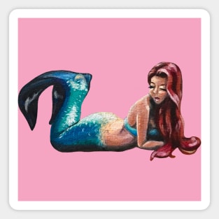 Sunbathing Mermaid Magnet